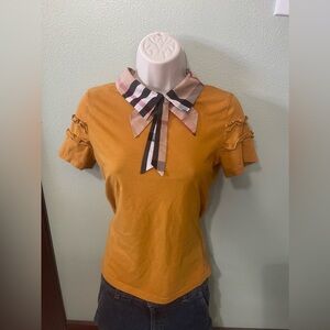 Juniors Yellow Mustard Color Shirt Size M Used